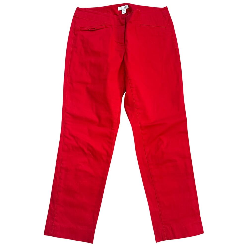 J.Jill Cotton Blend Red Capri Pants, Size 2 Petite